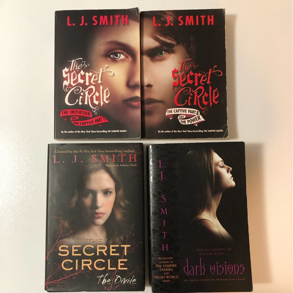 L.J. Smith Book Bundle Secret Circle Initiation Captive Power & Dark Visions 1-3